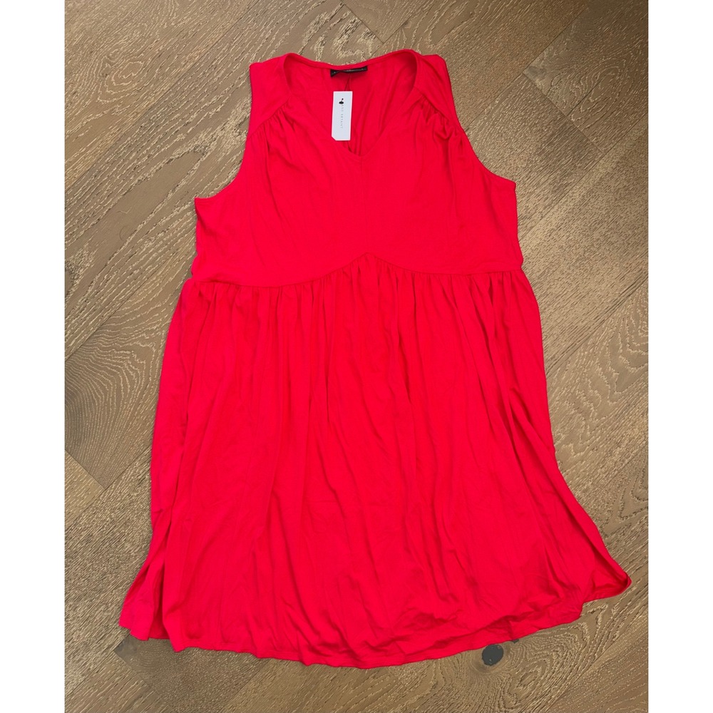 Lane Bryant Red Sleeveless‎ Babydoll Dress V-Neck Plus Size 18/20 NWT